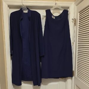 ❣️Kasper Women's Navy Dress and Jacket Set